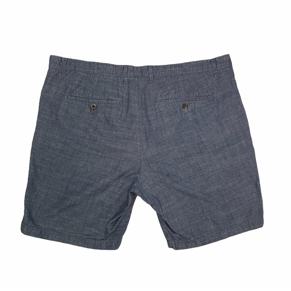 Men's Goodfellow Navy Linden Cotton Shorts - Size 40 - Picture 2 of 3